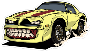 Barevné monster auto 012 levá