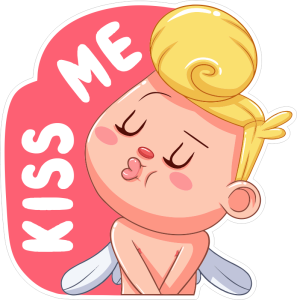 Barevný andílek 004 kiss me