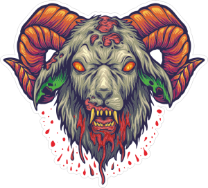 Barevný kozel 009 zombie