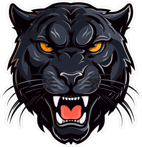 Barevný panter 008 black panther