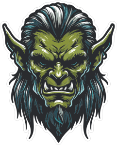 Barevný skřítek 020 nerudný zelený troll