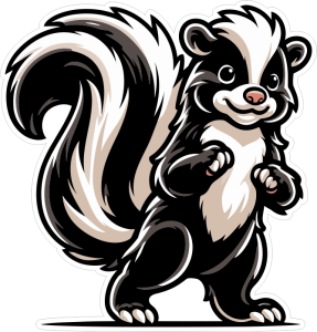 Barevný skunk 001 pravá smraďoch
