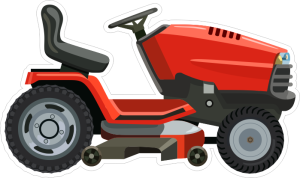 Barevný traktor 003 pravá malý zahradní