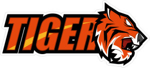 Barevný tygr 018 s nápisem Tiger