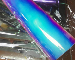 Chrom folie 3D MODRO / FIALOVÁ chameleon zrcadlová wrap