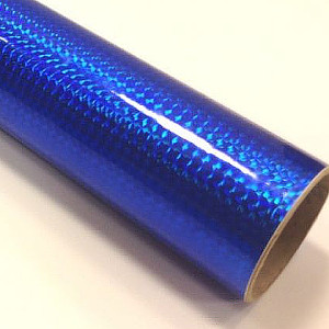 Fantasy 1/4 mosaic royal blue PRIME, tmavě modrá folie s holografickým efektem