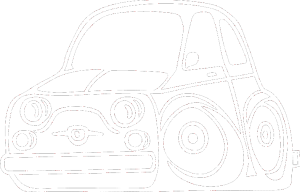 Fiat 500 karikatura levá