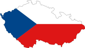 Mapa Česká Republika barevná