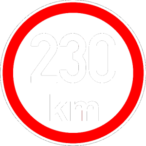 Maximální rychlost 230km - nejvyšší konstrukční rychlost