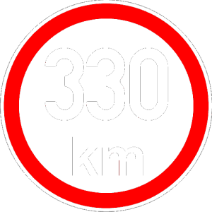 Maximální rychlost 330km - nejvyšší konstrukční rychlost