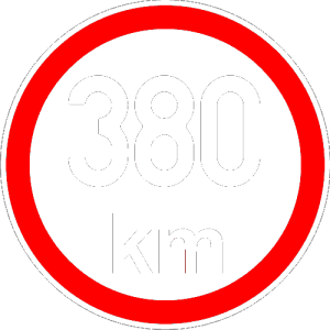 Maximální rychlost 380km - nejvyšší konstrukční rychlost