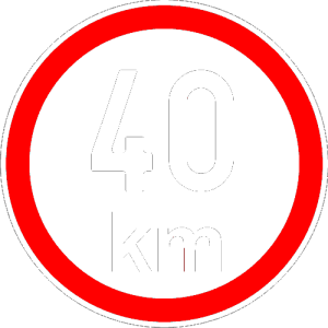 Maximální rychlost 40km - nejvyšší konstrukční rychlost