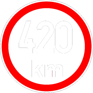 Maximální rychlost 420km - nejvyšší konstrukční rychlost