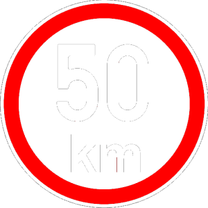 Maximální rychlost 50km - nejvyšší konstrukční rychlost