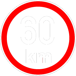 Maximální rychlost 60km - nejvyšší konstrukční rychlost