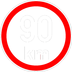 Maximální rychlost 90km - nejvyšší konstrukční rychlost