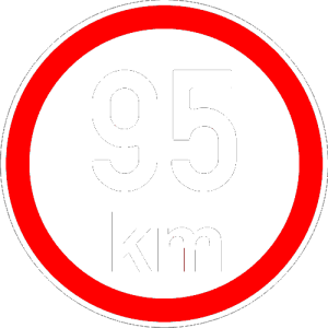 Maximální rychlost 95km - nejvyšší konstrukční rychlost
