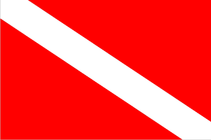Potápěčská vlajka - vlajka potápěčů