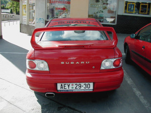 Subaru Impreza starší - zadní