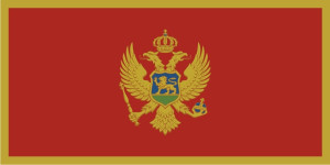 Vlajka Černá Hora (Montenegro)