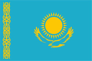 Vlajka Kazachstán