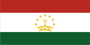 Vlajka Tádžikistán