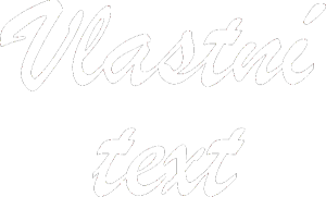 Vlastní text - Brush Script