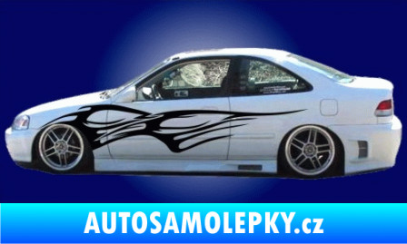 Samolepka Samolepka na bok plameny 046 černá