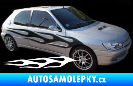 Samolepka Samolepka na bok plameny 079 černá