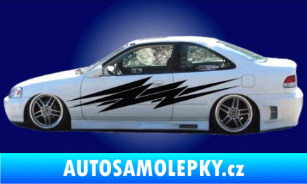 Samolepka Samolepka na bok pruhy 001 modrá dynamic