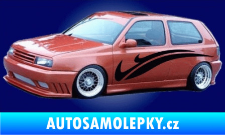 Samolepka Samolepka na bok pruhy 004 modrá dynamic
