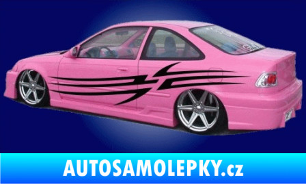 Samolepka Samolepka na bok pruhy 007 modrá dynamic