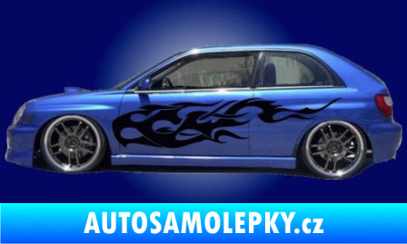 Samolepka Samolepka na bok plameny 002 modrá dynamic