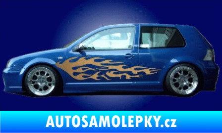 Samolepka Samolepka na bok plameny 003 modrá dynamic
