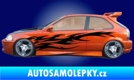 Samolepka Samolepka na bok plameny 024 modrá dynamic