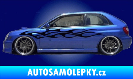 Samolepka Samolepka na bok plameny 034 modrá dynamic