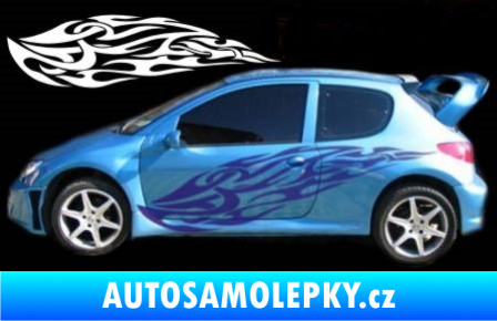 Samolepka Samolepka na bok plameny 085 modrá dynamic