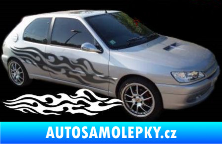 Samolepka Samolepka na bok plameny 086 modrá dynamic