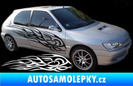 Samolepka Samolepka na bok plameny 106 modrá dynamic