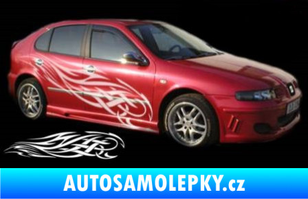 Samolepka Samolepka na bok plameny 108 modrá dynamic