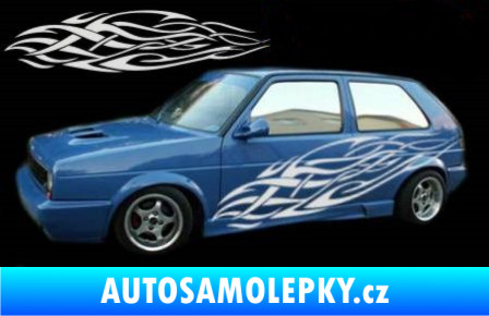 Samolepka Samolepka na bok plameny 115 modrá dynamic