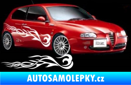 Samolepka Samolepka na bok plameny 127 modrá dynamic