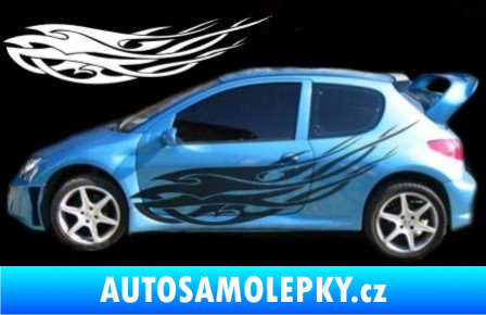 Samolepka Samolepka na bok plameny 128 modrá dynamic
