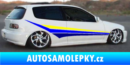 Samolepka Samolepka na bok pruhy 014 modrá dynamic