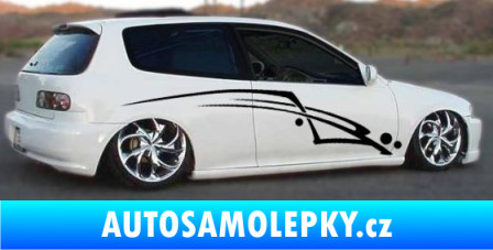 Samolepka Samolepka na bok pruhy 017 modrá dynamic
