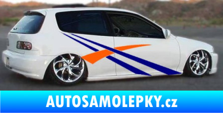 Samolepka Samolepka na bok pruhy 018 modrá dynamic