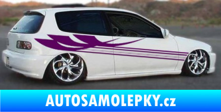Samolepka Samolepka na bok pruhy 019 modrá dynamic