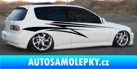 Samolepka Samolepka na bok pruhy 023 modrá dynamic