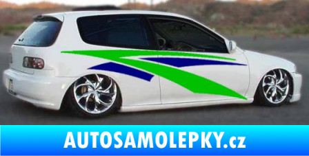 Samolepka Samolepka na bok pruhy 024 modrá dynamic