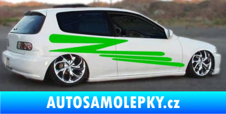 Samolepka Samolepka na bok pruhy 025 modrá dynamic